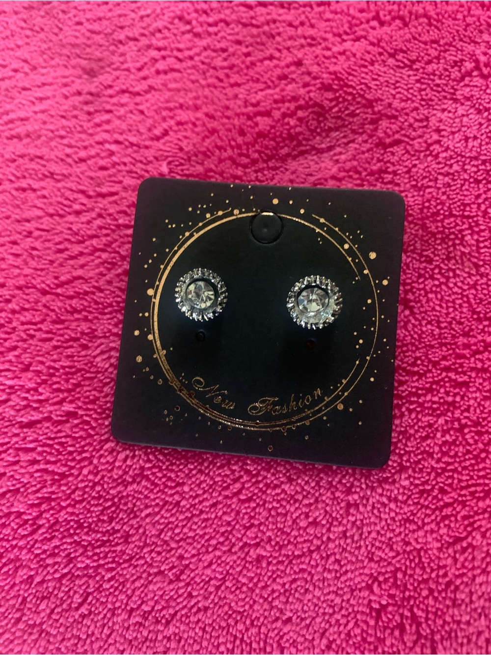 Classic Silver Halo Stud Earrings